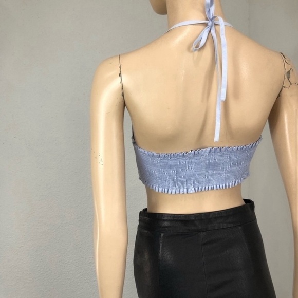 DRESS FORUM baby blue crop top front bow - Picture 5 of 16
